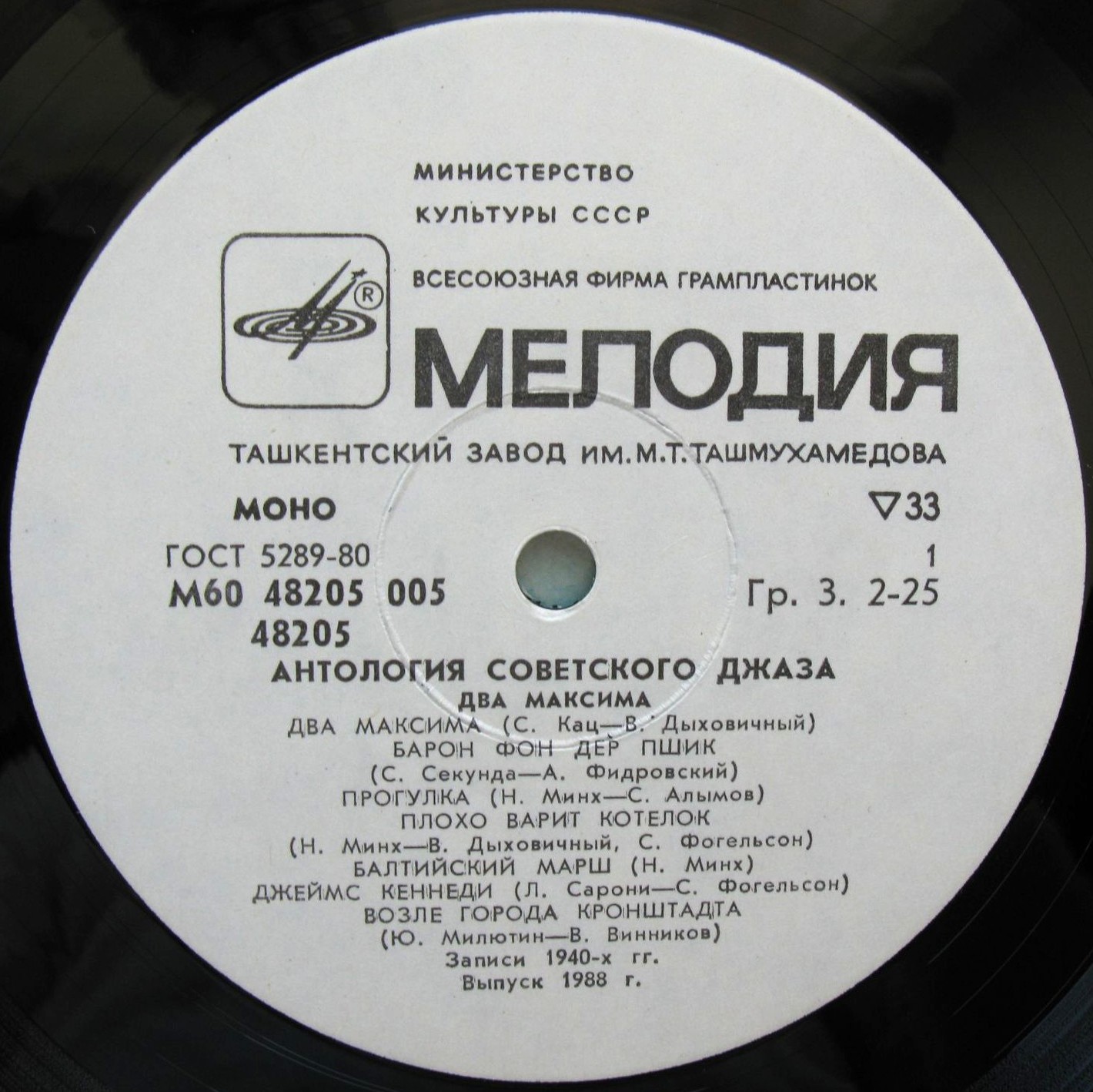 Антология советского джаза. "Два Максима"