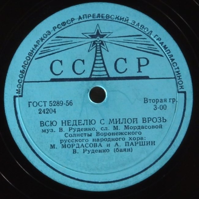 Всю неделю с милой врозь / Неужели сад завянет