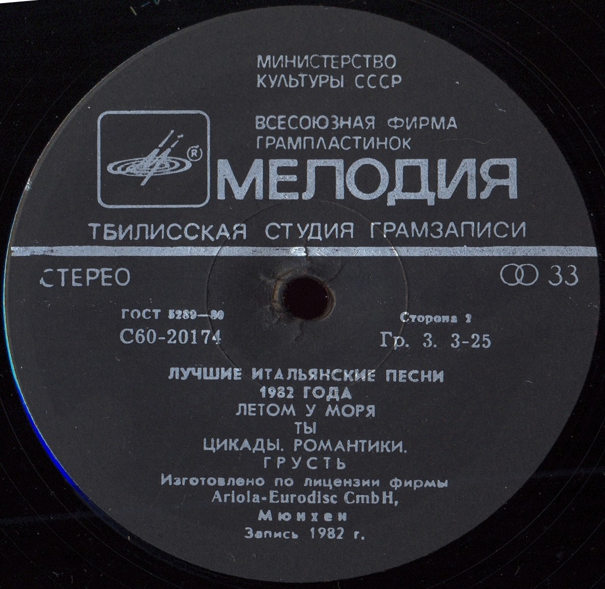 Лучшие итальянские песни 1982 года