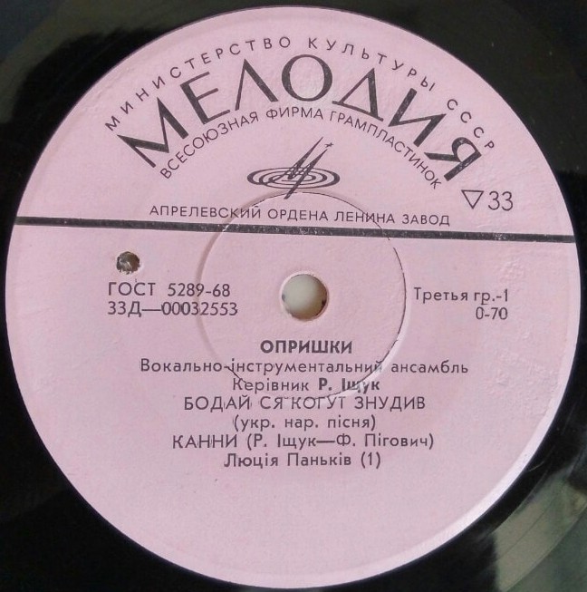 ВОКАЛЬНО-IНСТРУМЕНТАЛЬНИЙ АНСАМБЛЬ "ОПРИШКИ". Керiвник Р.Iщук