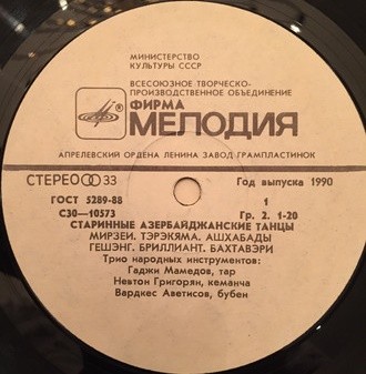 Старинные азербайджанские танцы