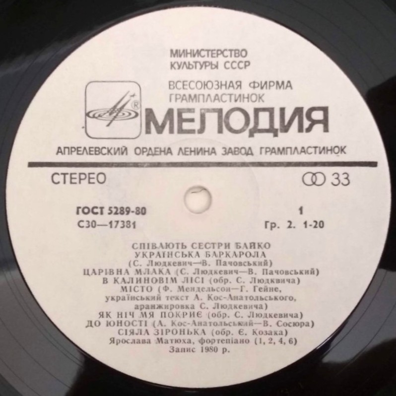 Співають сестри Байко