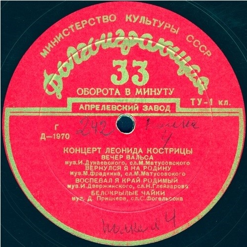 Концерт Леонида Кострицы