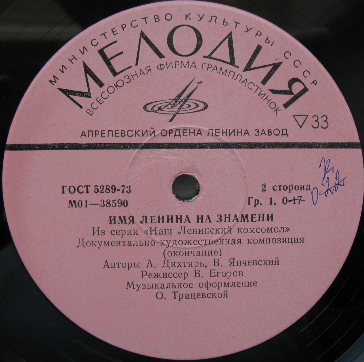 Имя Ленина на знамени