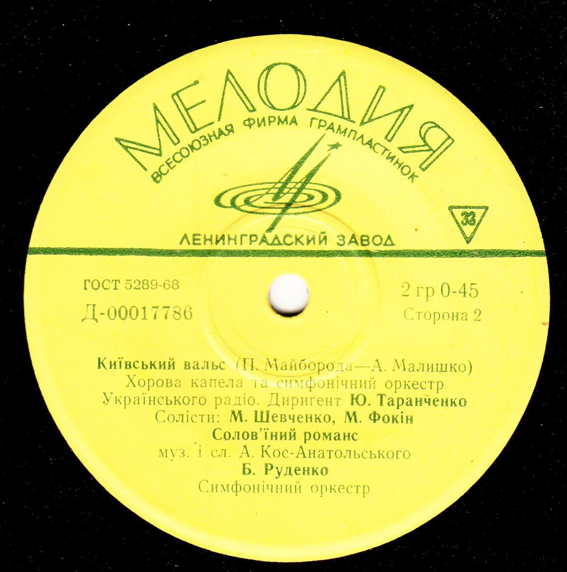 Песни украинских композиторов