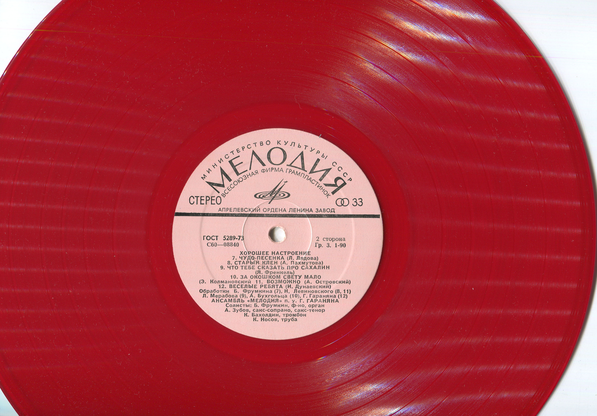 "Хорошее настроение". Ансамбль "Мелодия", руководитель Георгий ГАРАНЯН