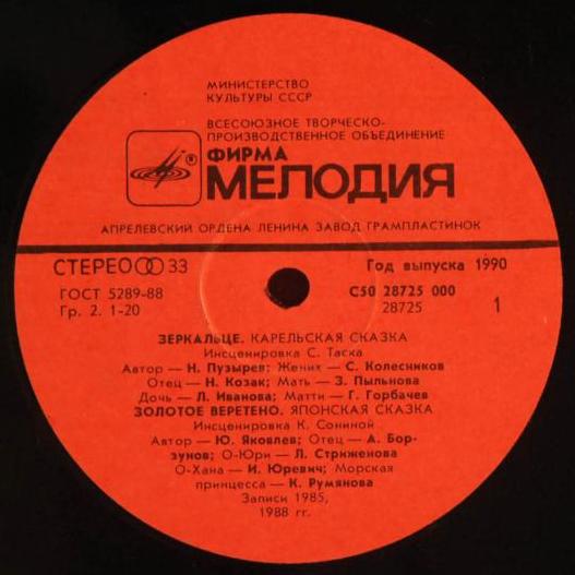 Зеркальце / Золотое веретено / Лебединое пёрышко (инсценировки)