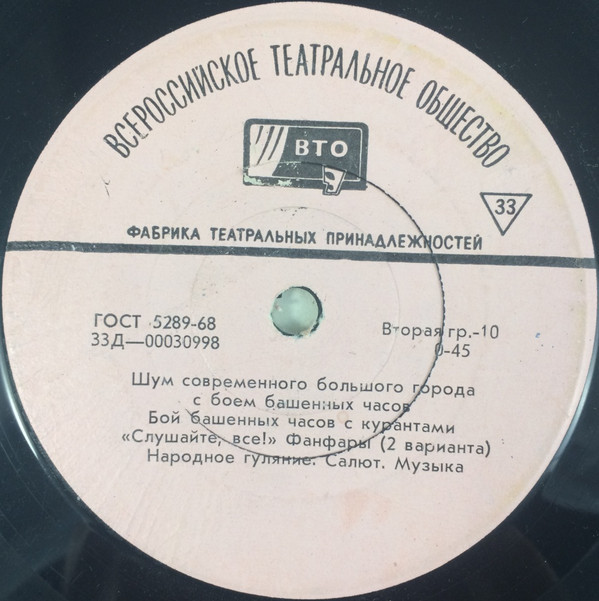 Театральные шумы: танки, фанфары, салют (5/21)