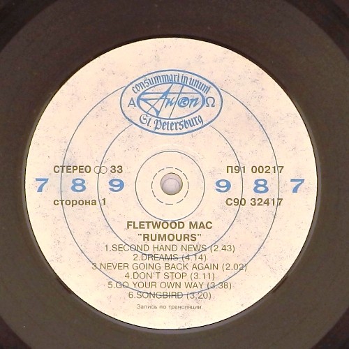 FLEETWOOD MAC. Rumours