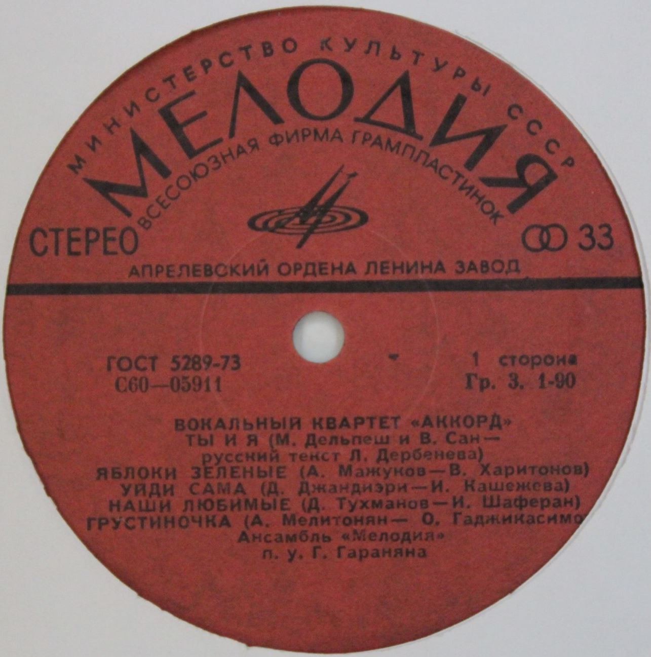 Вокальный квартет «Аккорд»