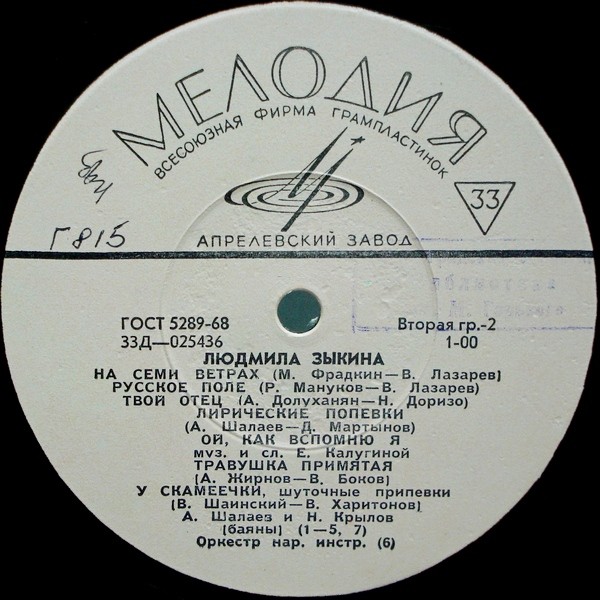 Людмила Зыкина