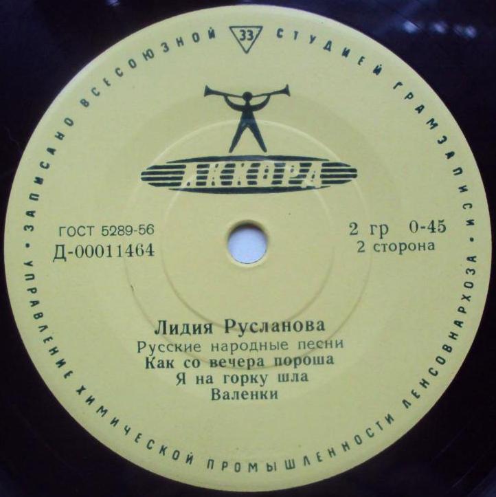 Лидия Русланова. Русские народные песни
