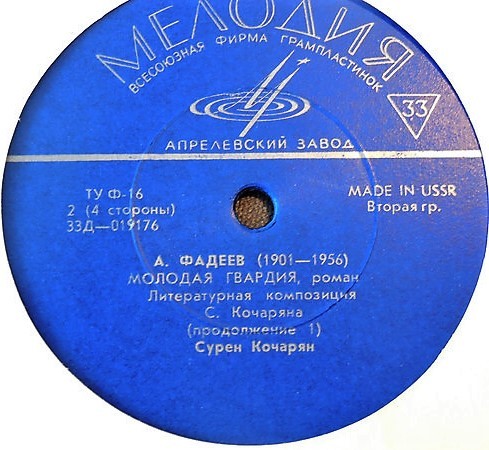 А. Фадеев. Молодая гвардия, роман. Читает Сурен Кочарян
