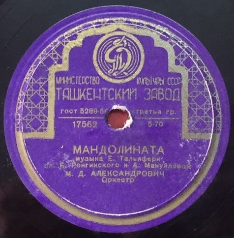 М. Д. Александрович — Баркаролла / Мандолината