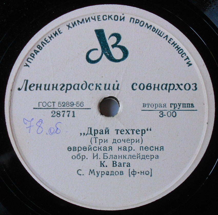 Клара Вага поёт еврейские народные песни