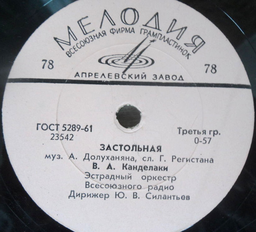 В. Канделаки - "Реро" / Застольная