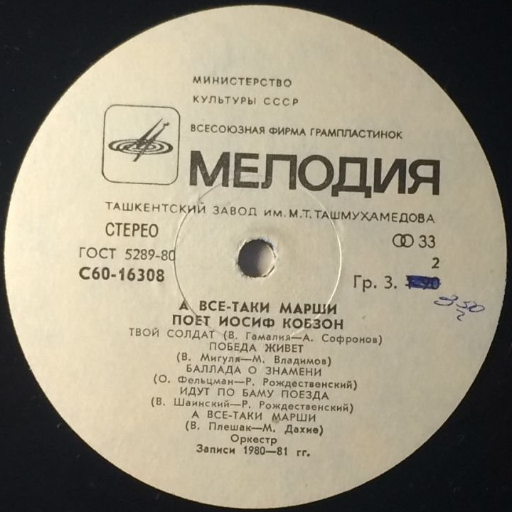 А всё-таки марши. Поёт Иосиф Кобзон