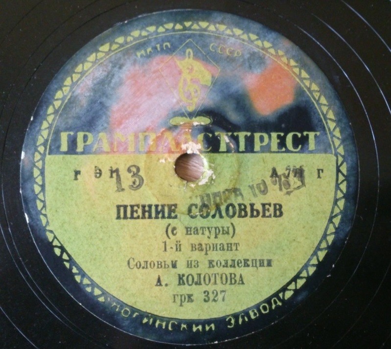 Пение соловьев (1 вариант - с натуры, 2 вариант)