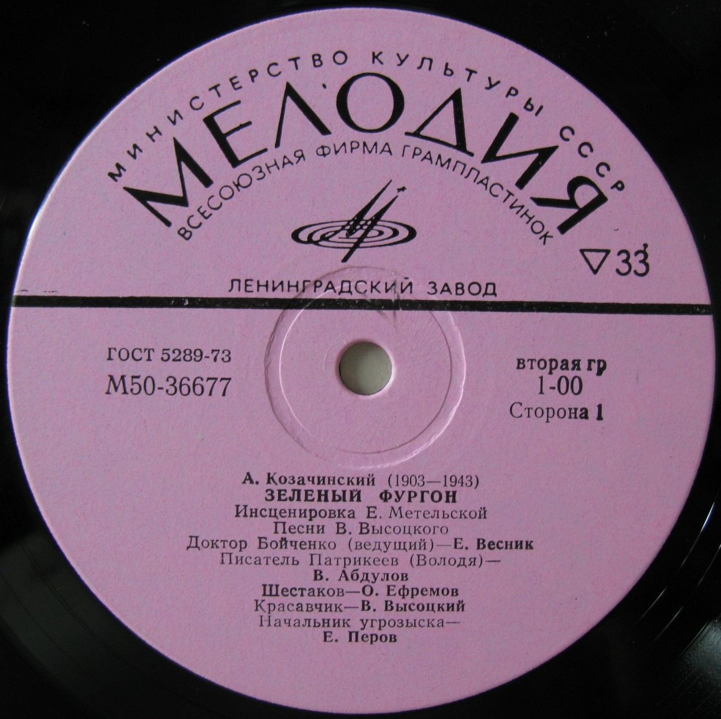 А. Козачинский, Зеленый фургон (инсценировка)