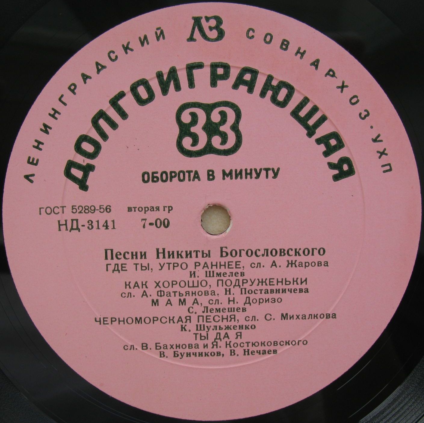 Песни Никиты БОГОСЛОВСКОГО (1913)