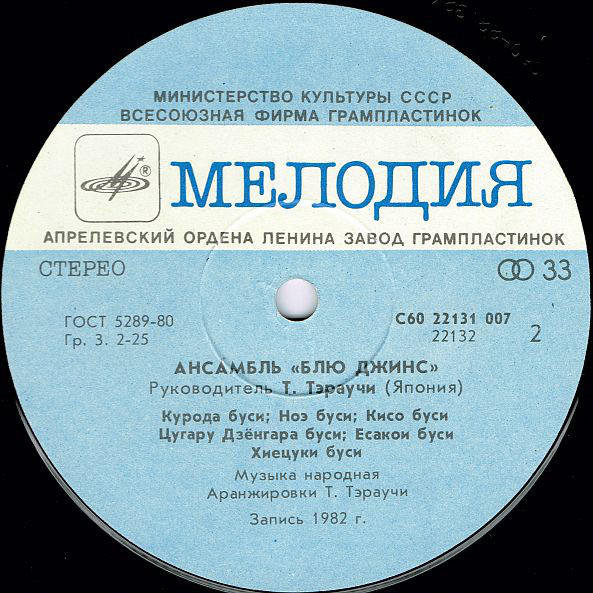 Ансамбль "Блю Джинс" п/р Т. Тэраучи (Япония)