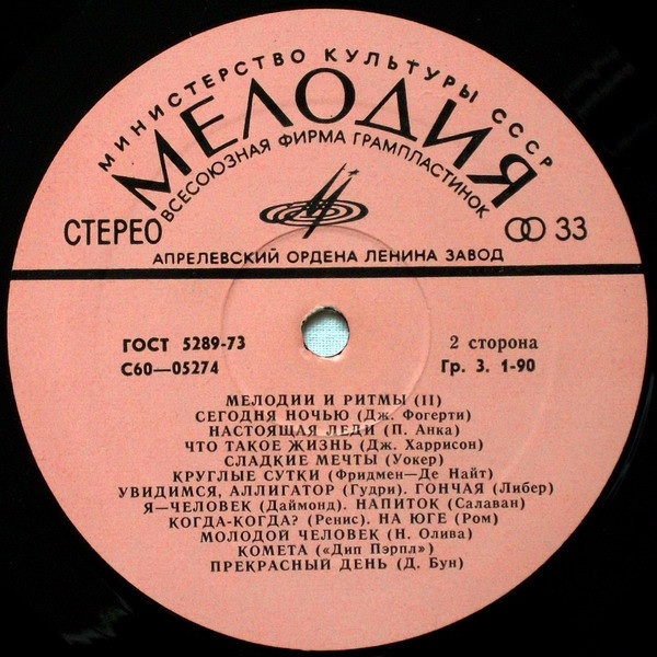 МЕЛОДИИ И РИТМЫ (II)