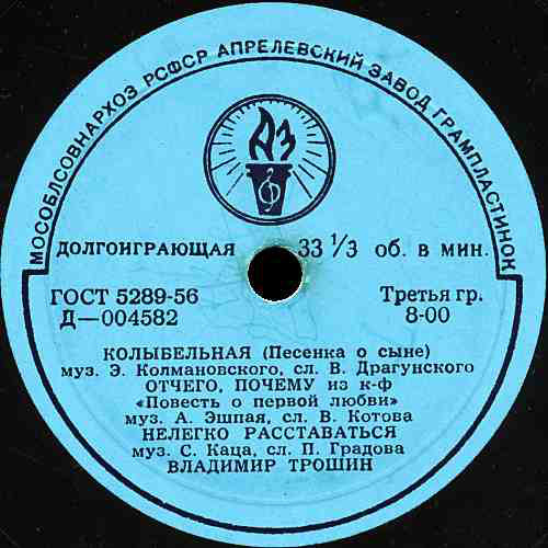 Поёт Владимир Трошин