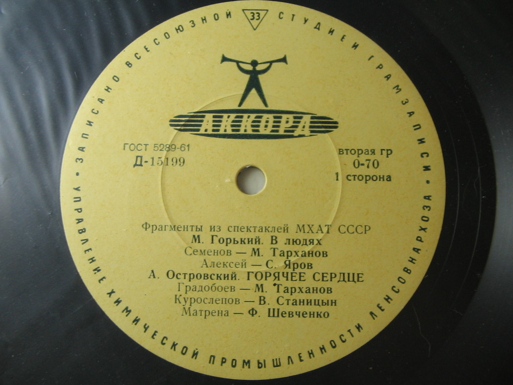 Фрагменты из спектаклей МХАТ СССР