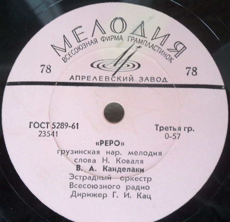 В. Канделаки - "Реро" / Застольная