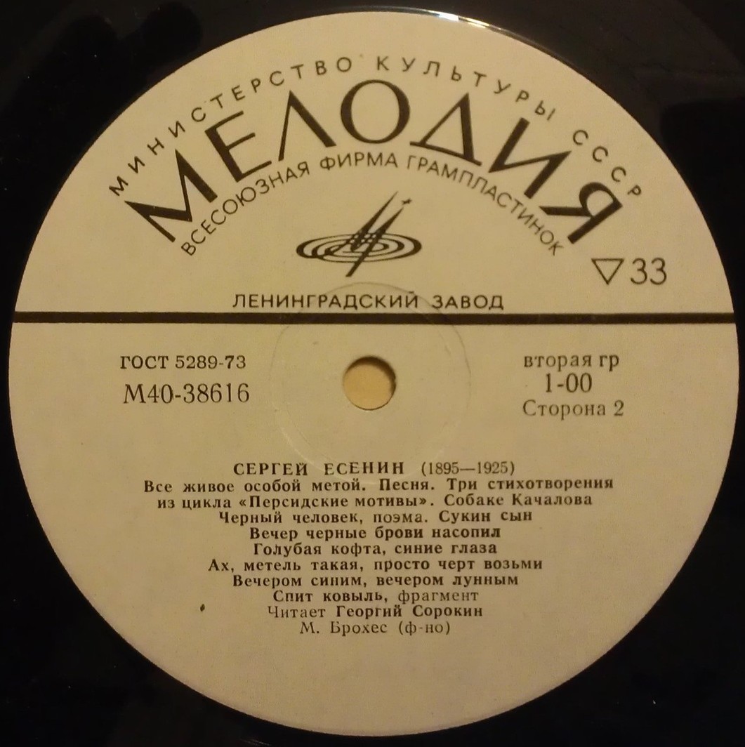 Сергей ЕСЕНИН. Стихотворения и поэмы. Читает Георгий Сорокин