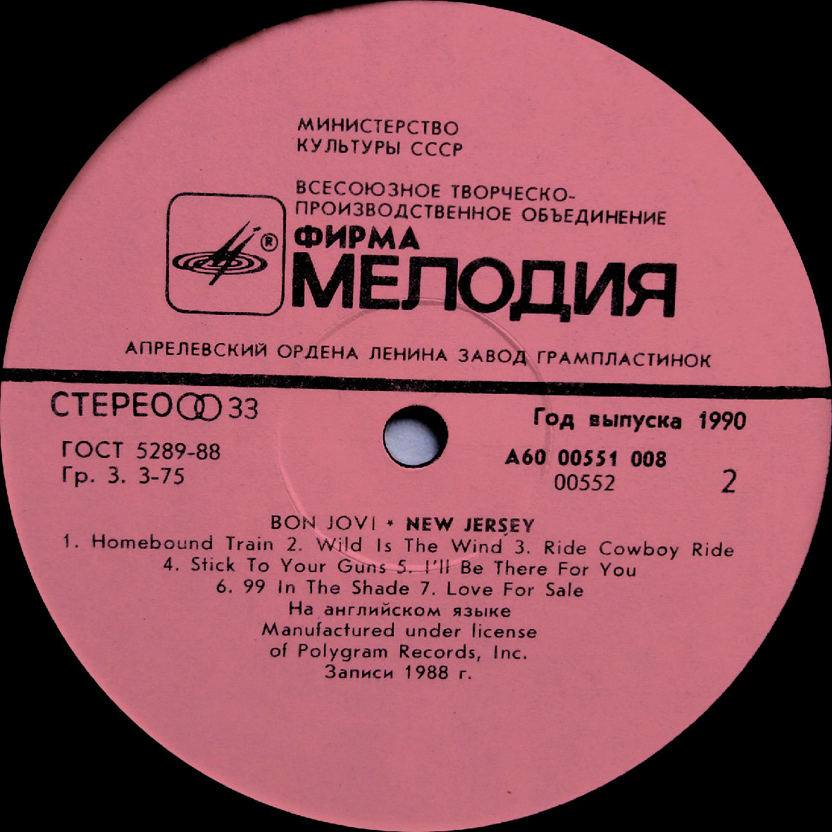 Bon Jovi - New Jersey