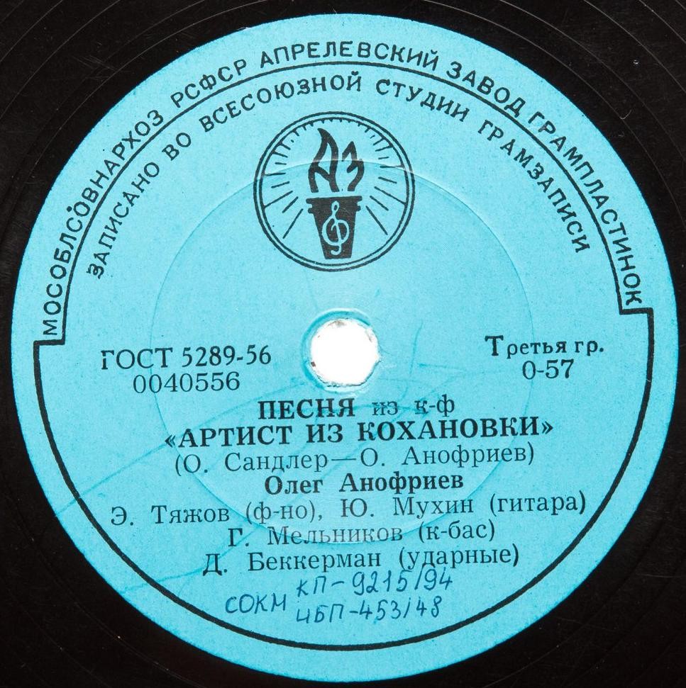 Олег Анофриев — Песня из к/ф «Коллеги» / Песня из к/ф «Артист из Кохановки»