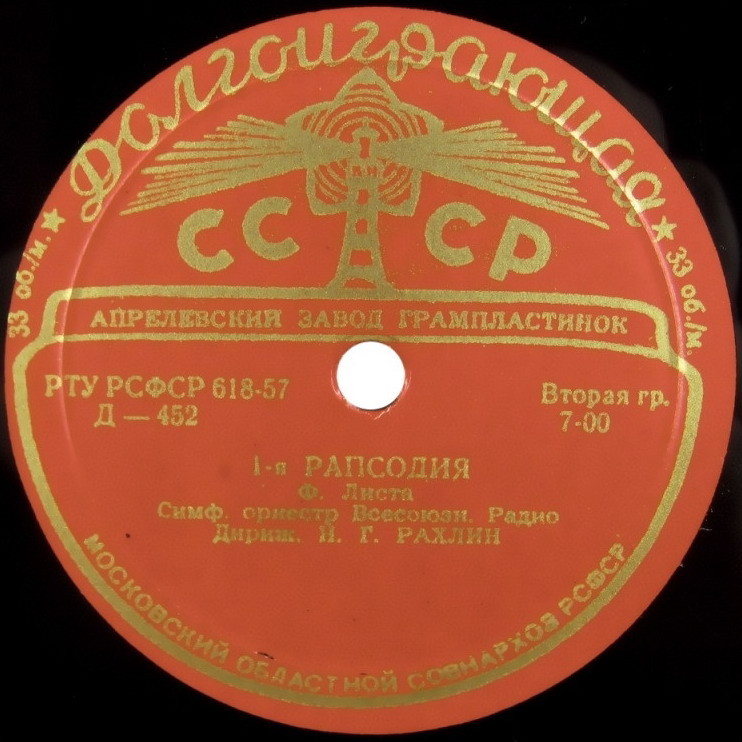 Ф. ЛИСТ (1811–1886): Рапсодии №1 и №2 (Н. Рахлин)