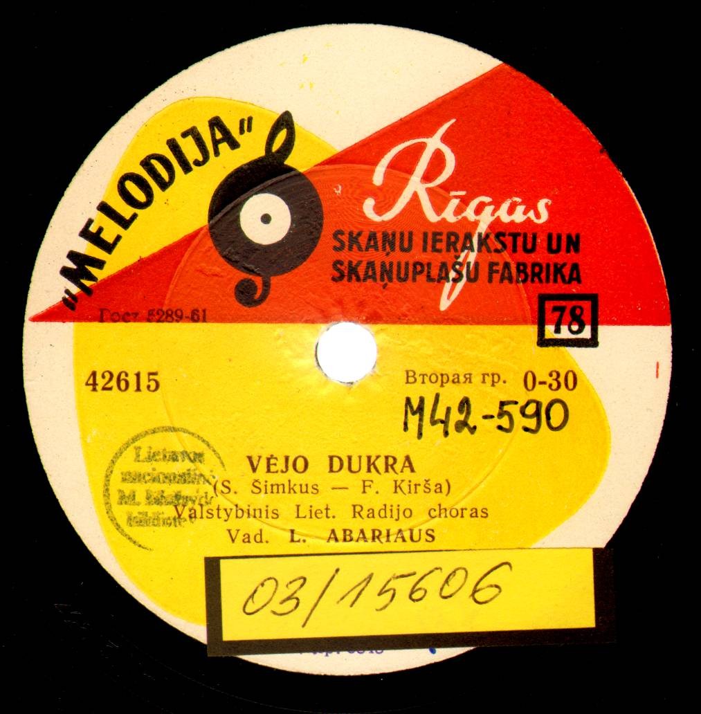 Valstybinis Liet. Radijo choras. Vad. L. ABARIAUS
