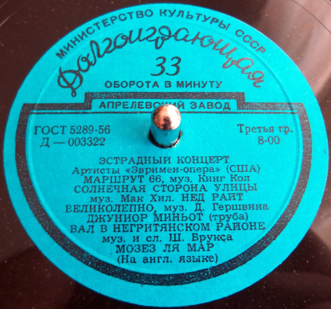 Эстрадный концерт - Артисты «Эвримен-опера» (США)