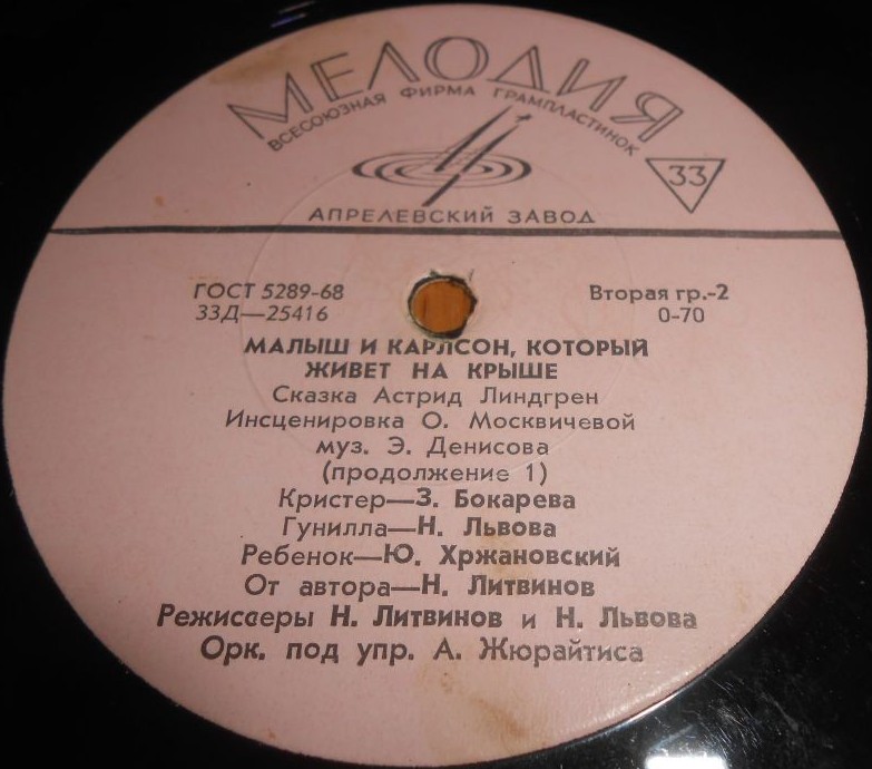 А. Линдгрен (1907-2002). Малыш и Карлсон, который живёт на крыше