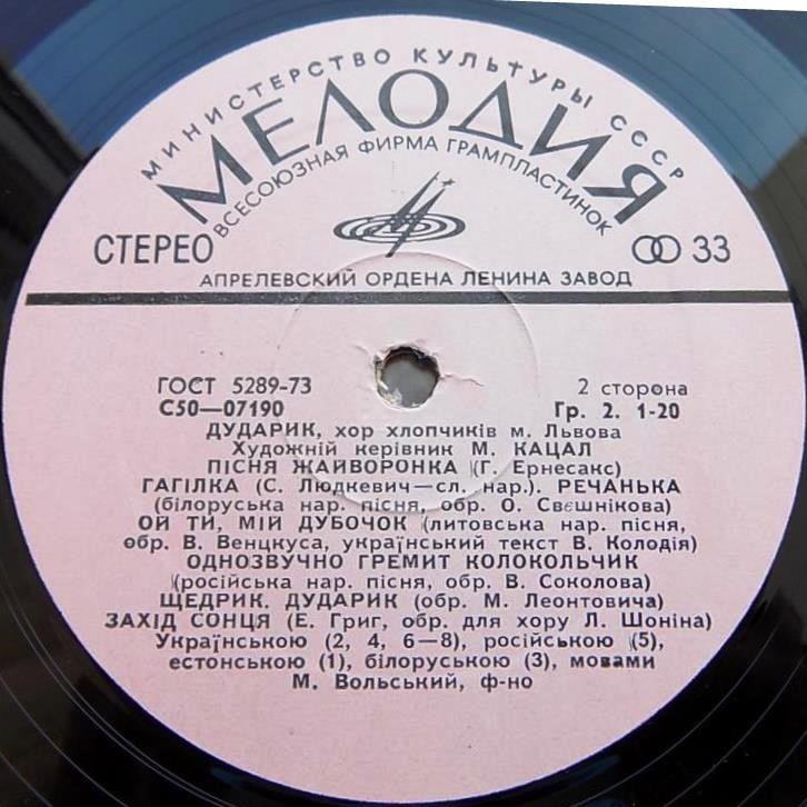 Хор мальчиков «Дударик» (г. Львов)