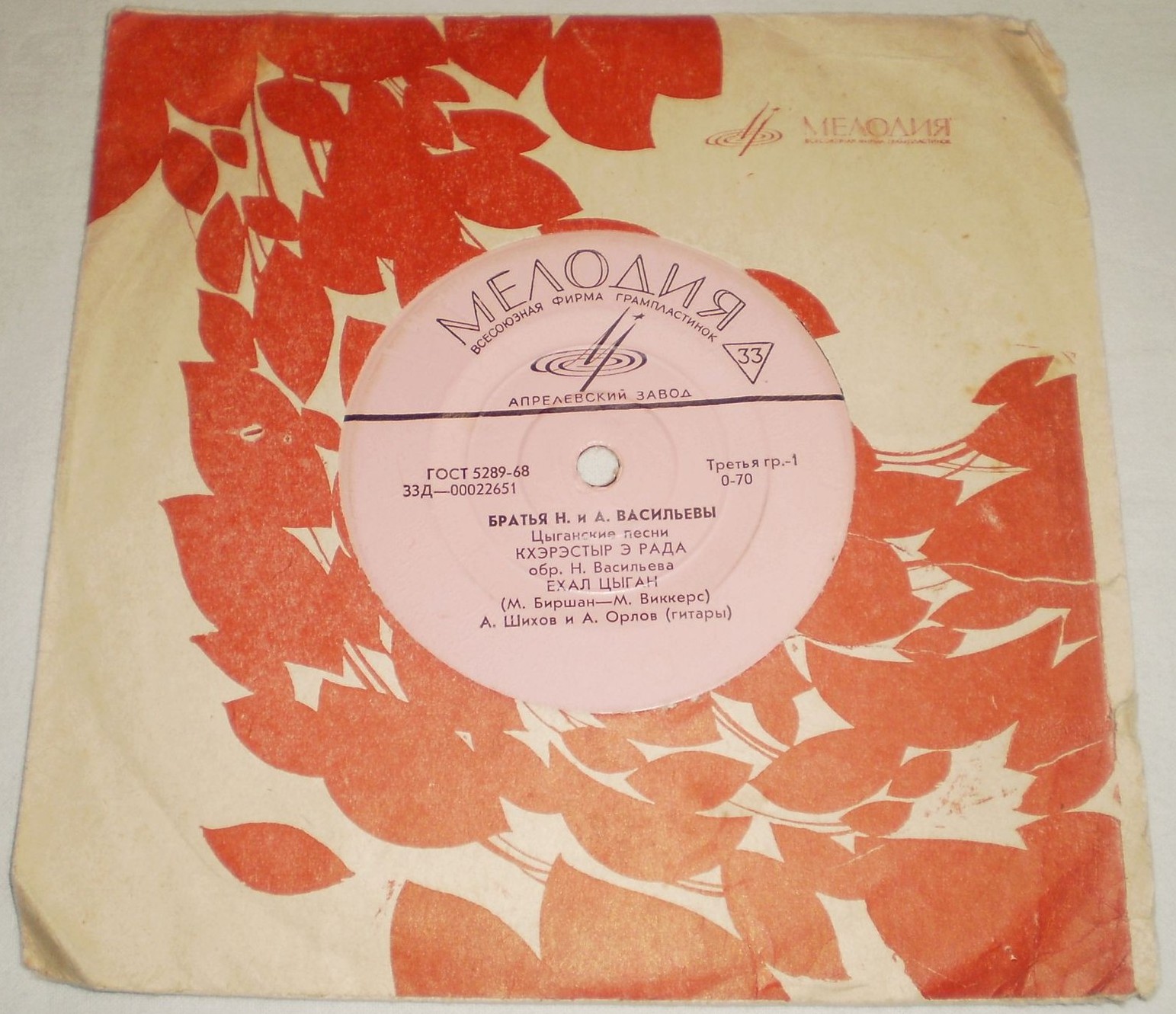 Братья Николай и Алексей ВАСИЛЬЕВЫ. Цыганские песни