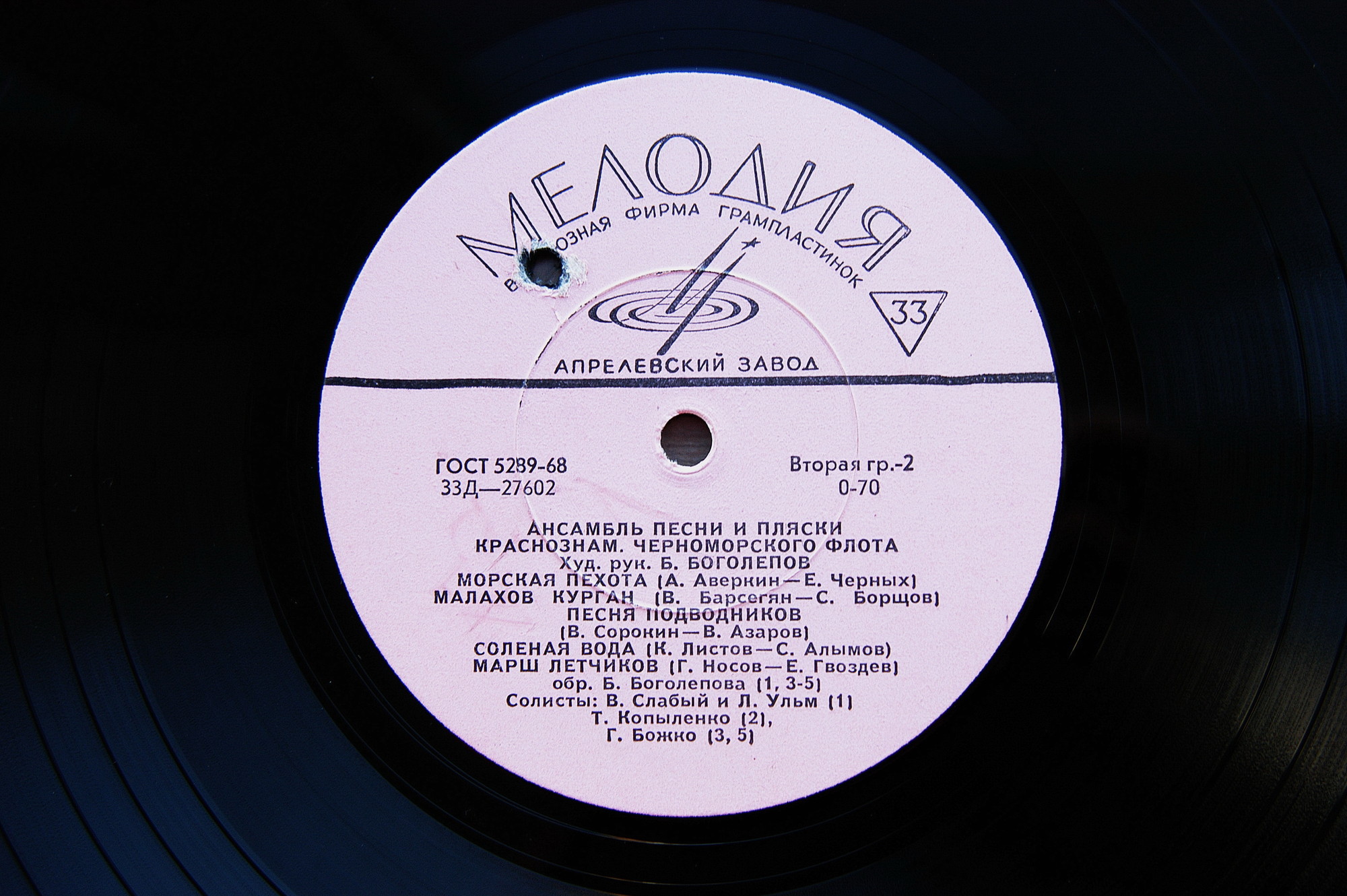 Ансамбль песни и пляски Краснознамённого Черноморского флота, худ рук. Б. Боголепов