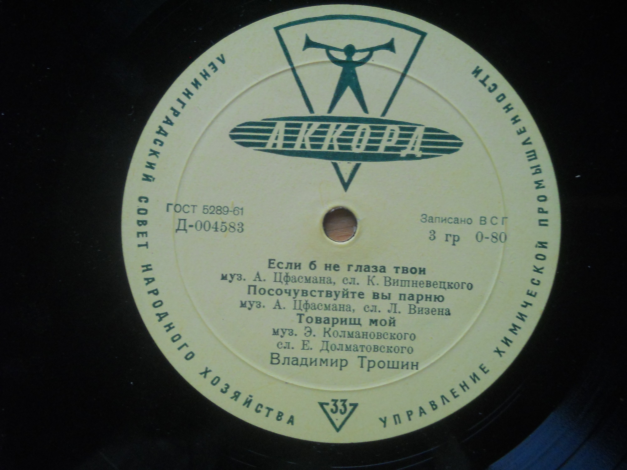 Поёт Владимир Трошин