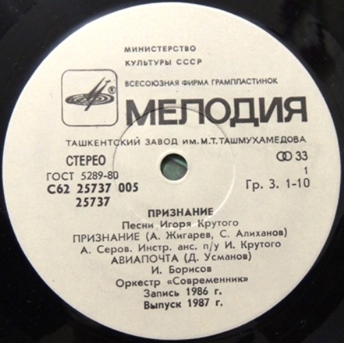 Песни Игоря Крутого. Признание