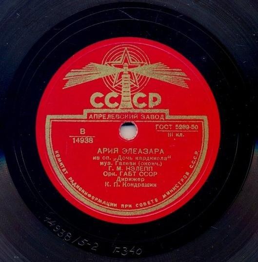 Г. Нэлепп — Ария Элеазара (из оперы «Дочь Кардинала» Галеви)