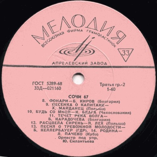 Сочи-67. Участники Международного фестиваля поют советские песни