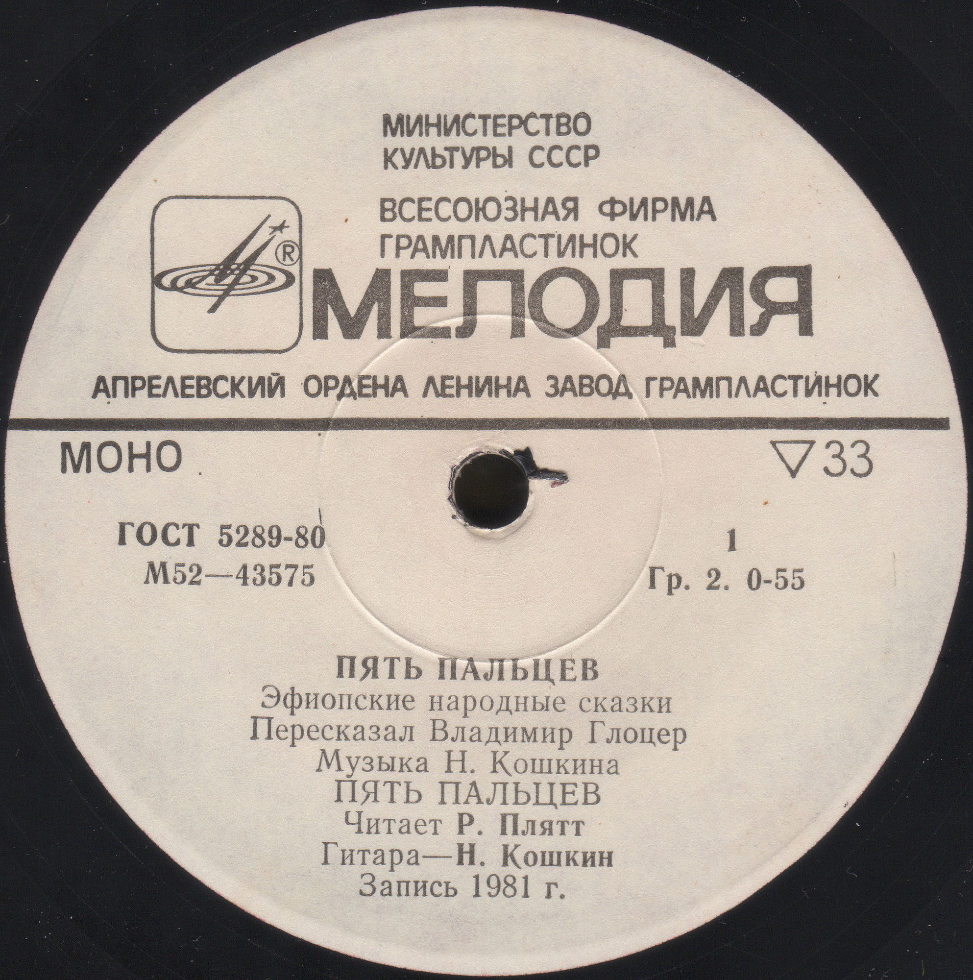 Пять пальцев (эфиопские сказки)