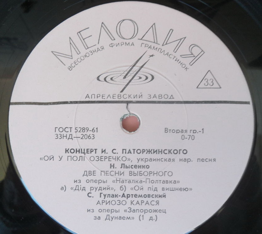 Иван ПАТОРЖИНСКИЙ (бас) «Концерт И. С. Паторжинского»