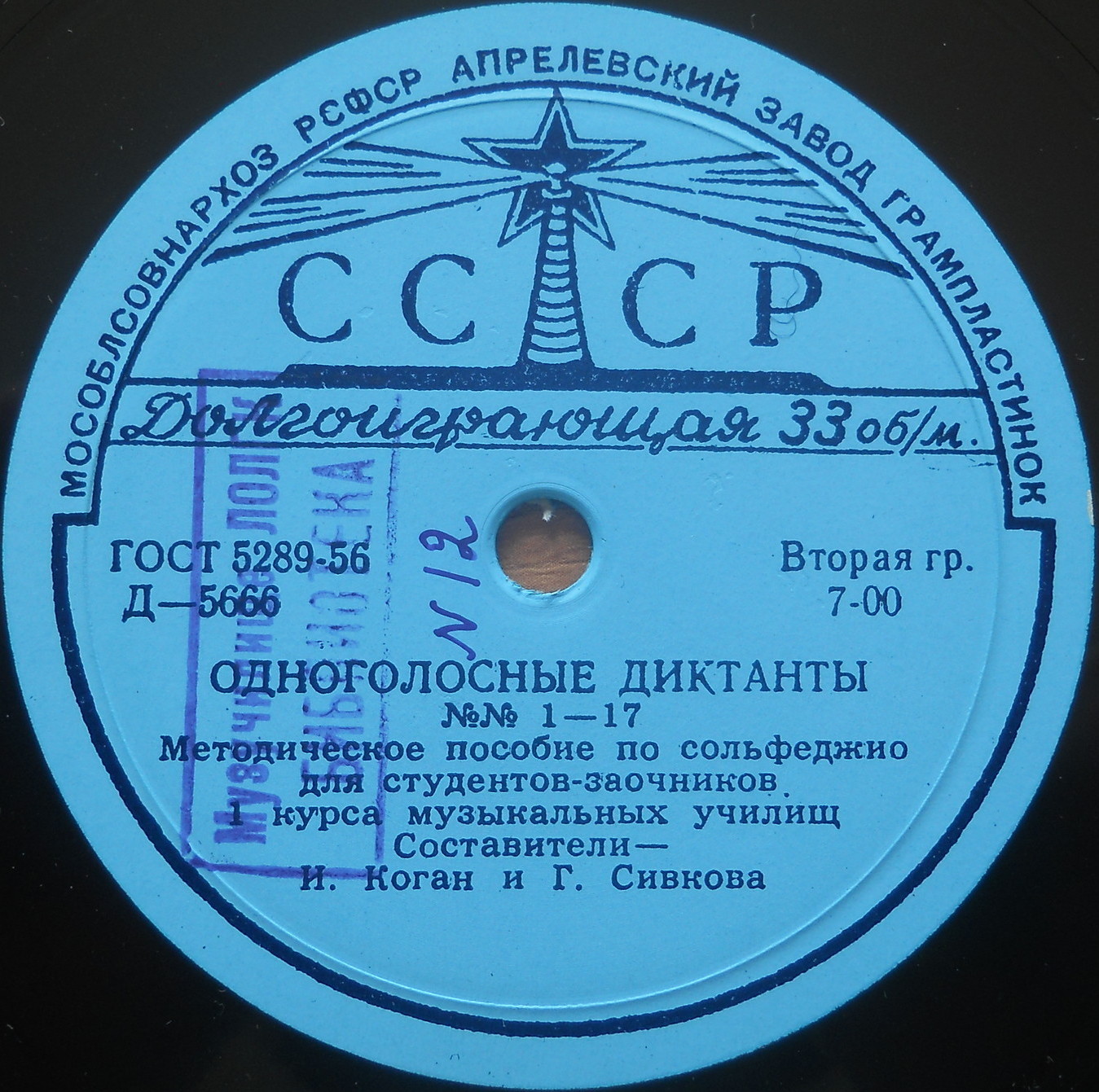 Одноголосные диктанты