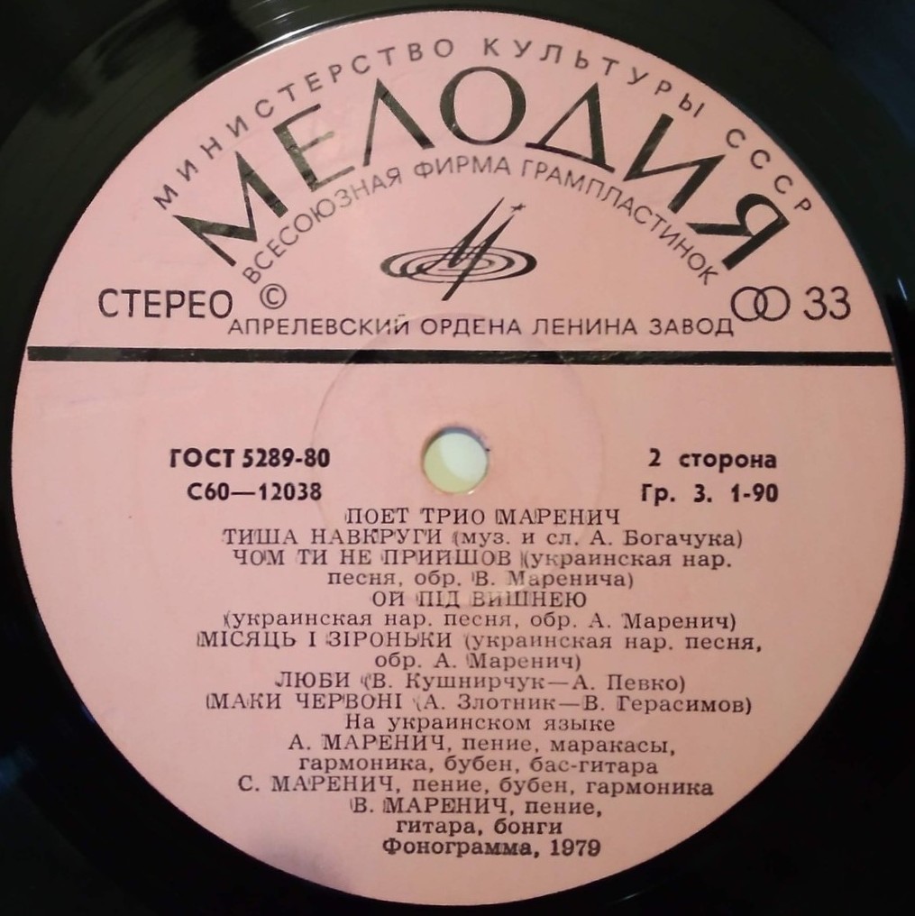 Поет трио Маренич