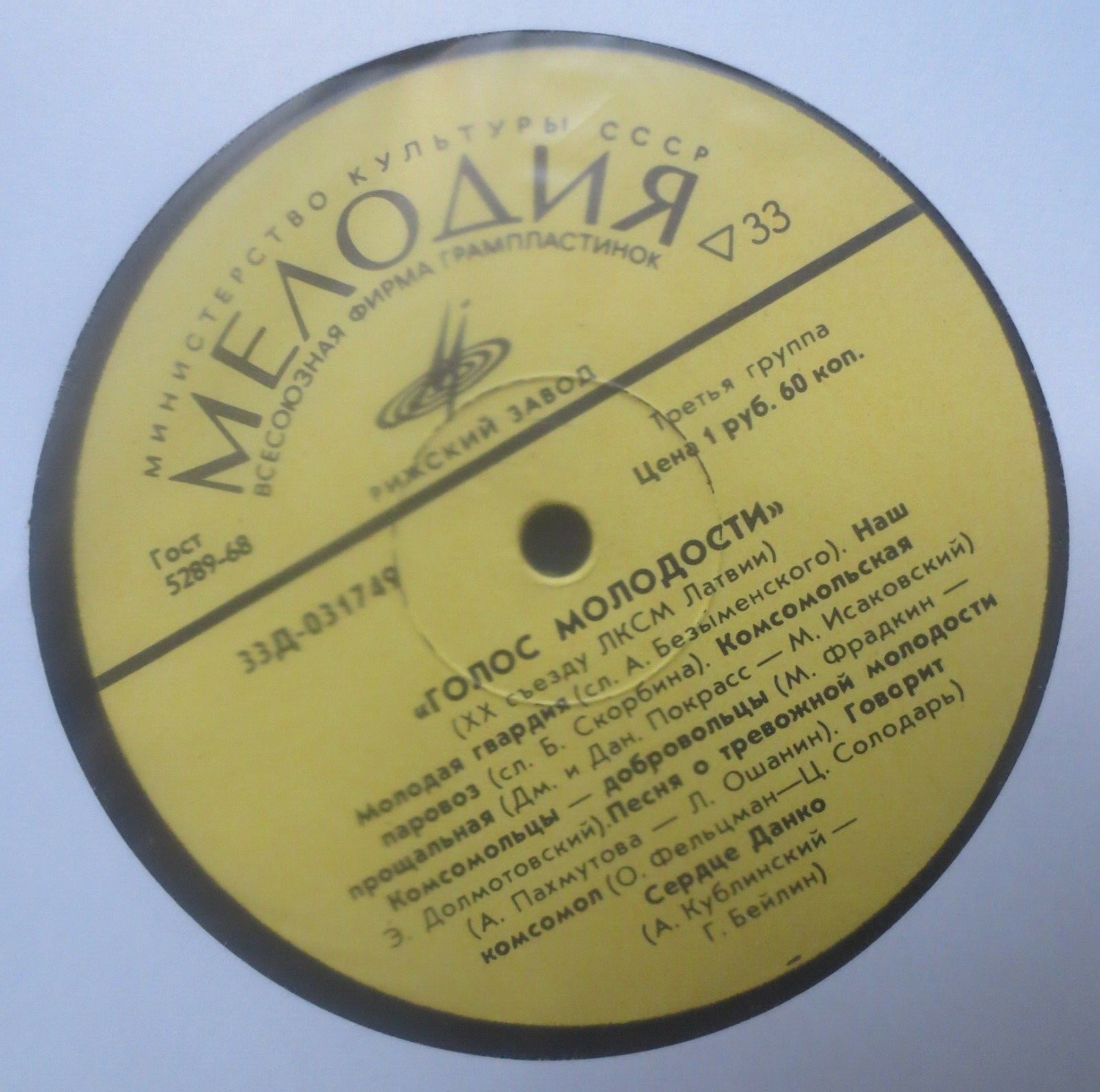 Jaunības balss: Latvijas ĻKJS XX kongresam = Голос молодости : XX съезду ЛКСМ Латвии