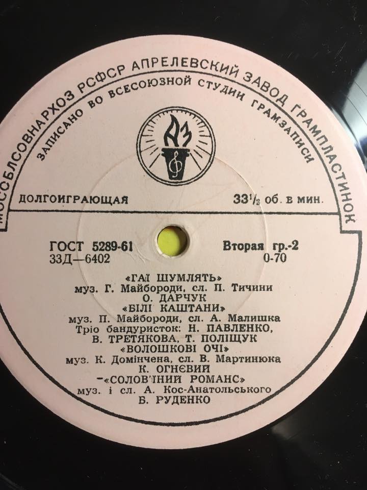 Песни украинских композиторов