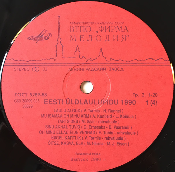 ПРАЗДНИК ПЕСНИ ЭСТОНИИ 1990 г.